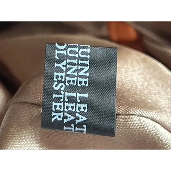 Malini Murjani Exotic Collection Leather Trim Metallic Orange Black Shoulder Bag - Picture 9 of 12